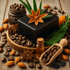 Jabón de café exfoliante