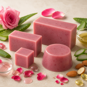 Soap with Rose Essence and Petals